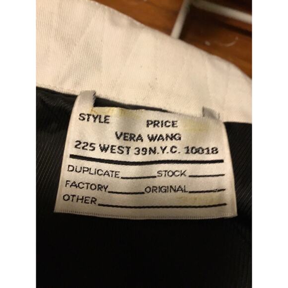 VERA WANG Couture(runway?) Black Silk/Wool double zipper peplum VEST w/pockets - Picture 2 of 8